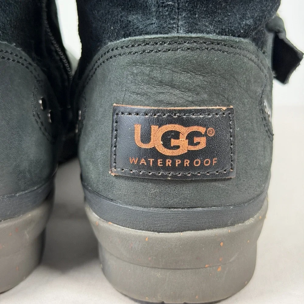 UGG THOMSEN Womens 6 Waterproof Riding Boots‎ Shearling Lined Suede 1005268